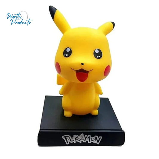 Pikachu Bobble Head Figurine Mobile Holder