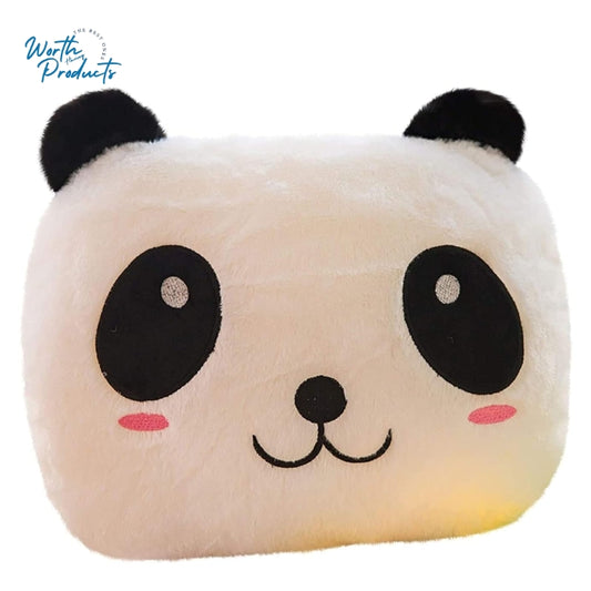 Panda Night Light Plush Pillow