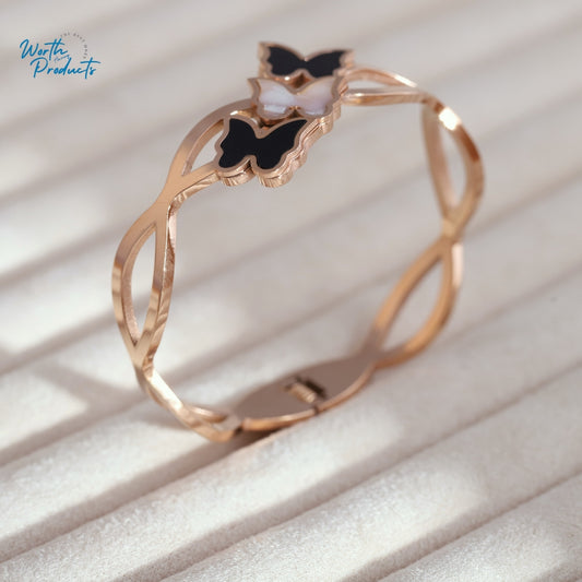 Butterfly Rose Gold Bracelet
