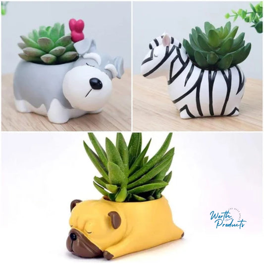 Animal Shaped Resin Planter (Set of 3)
