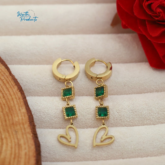 Gold-plated Hanging Earrings