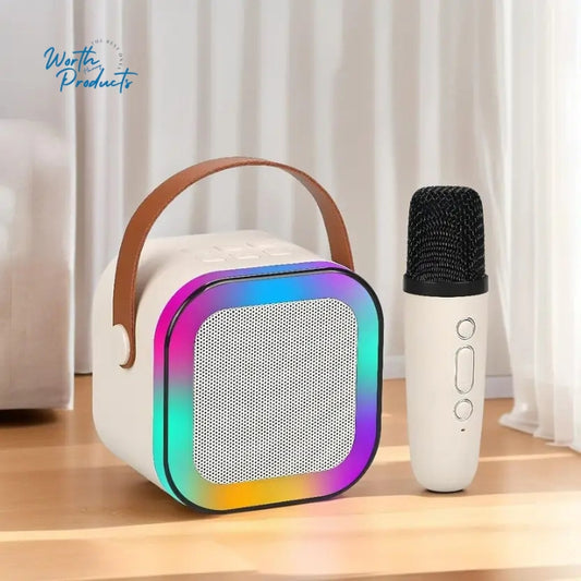 Portable Bluetooth Speaker with Wireless Mic