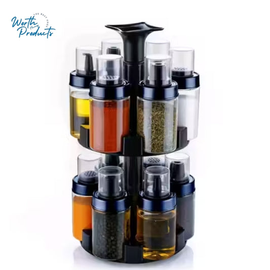 12 in 1 Revolving Spice Masala Rack