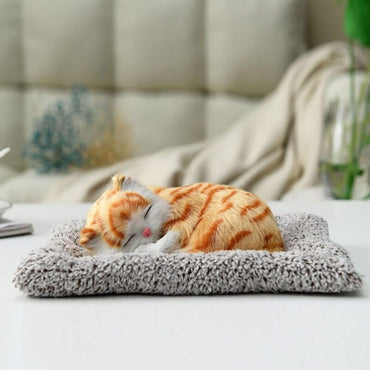 Cute Sleeping Cat Plush Toy
