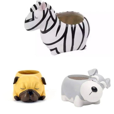 Animal Shaped Resin Planter (Set of 3)