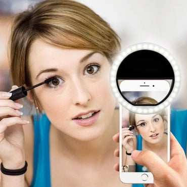 Rechargeable Mini LED Selfie Ring Light