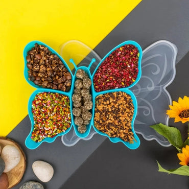 Multipurpose Butterfly Plastic Tray with 5 Compartment