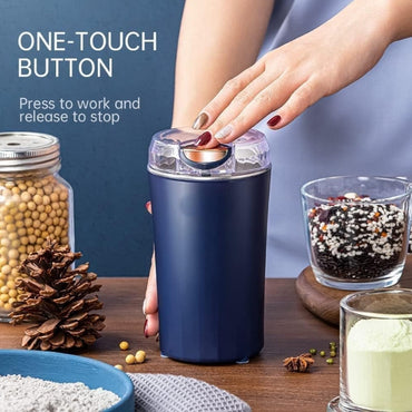One-Touch Push-Button Coffee Grinder