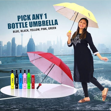 Compact and Foldable Bottle Shape Umbrella