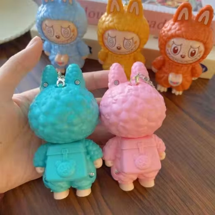 Face Changing Labubu Keychain