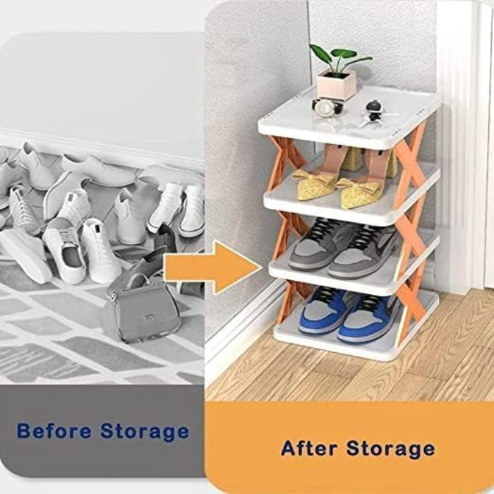 6 Layer Foldable Shoe Rack