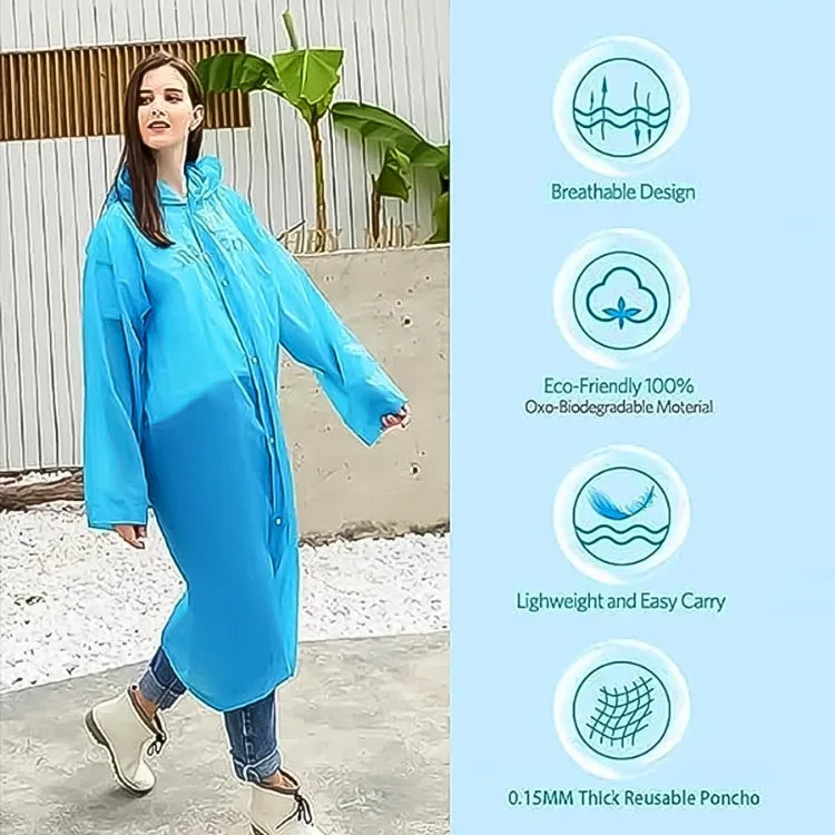 Eva Portable and Reusable Raincoat