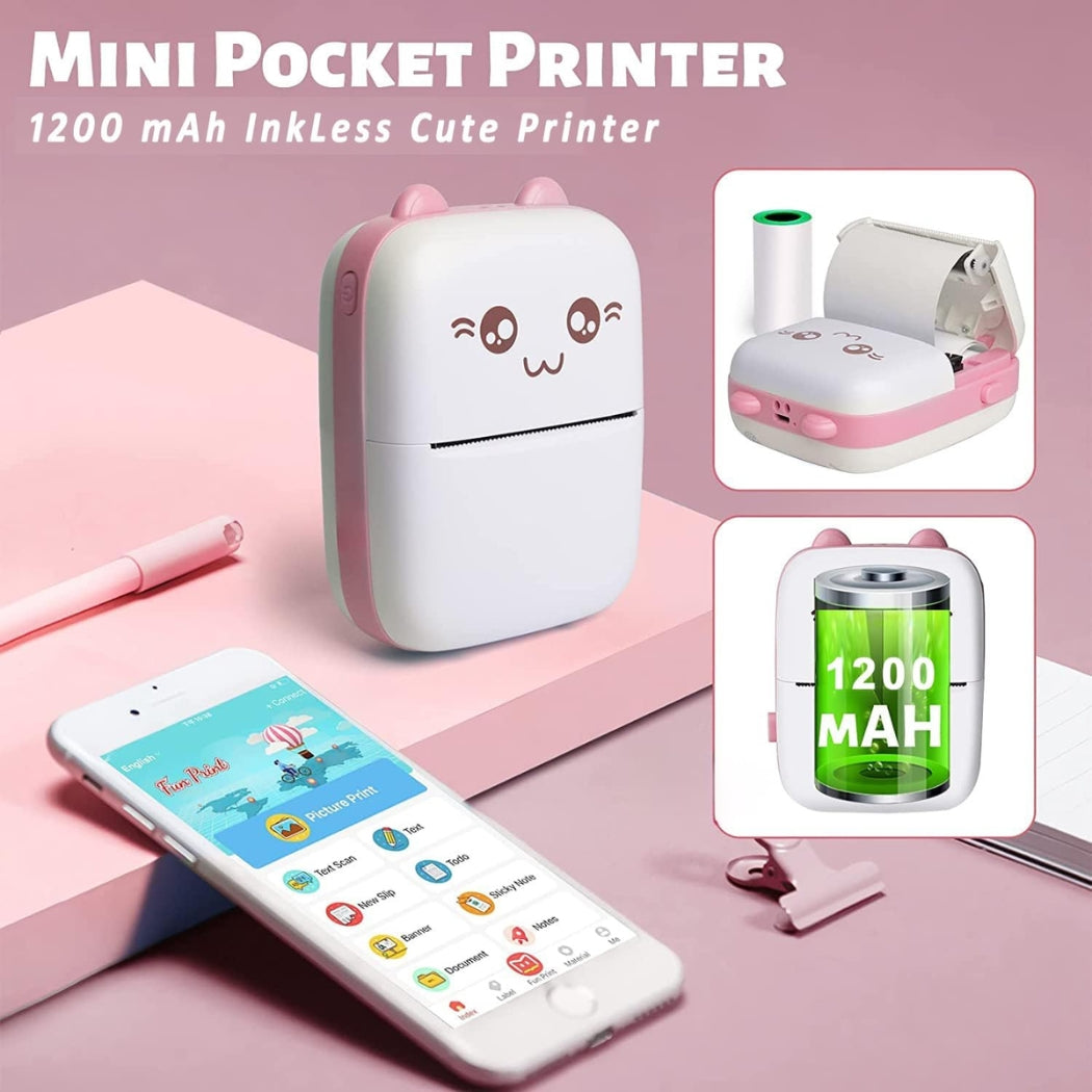 WHP™ – Cute Mini Bluetooth Thermal Printer