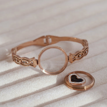 Heart Locket Transparent Bracelet