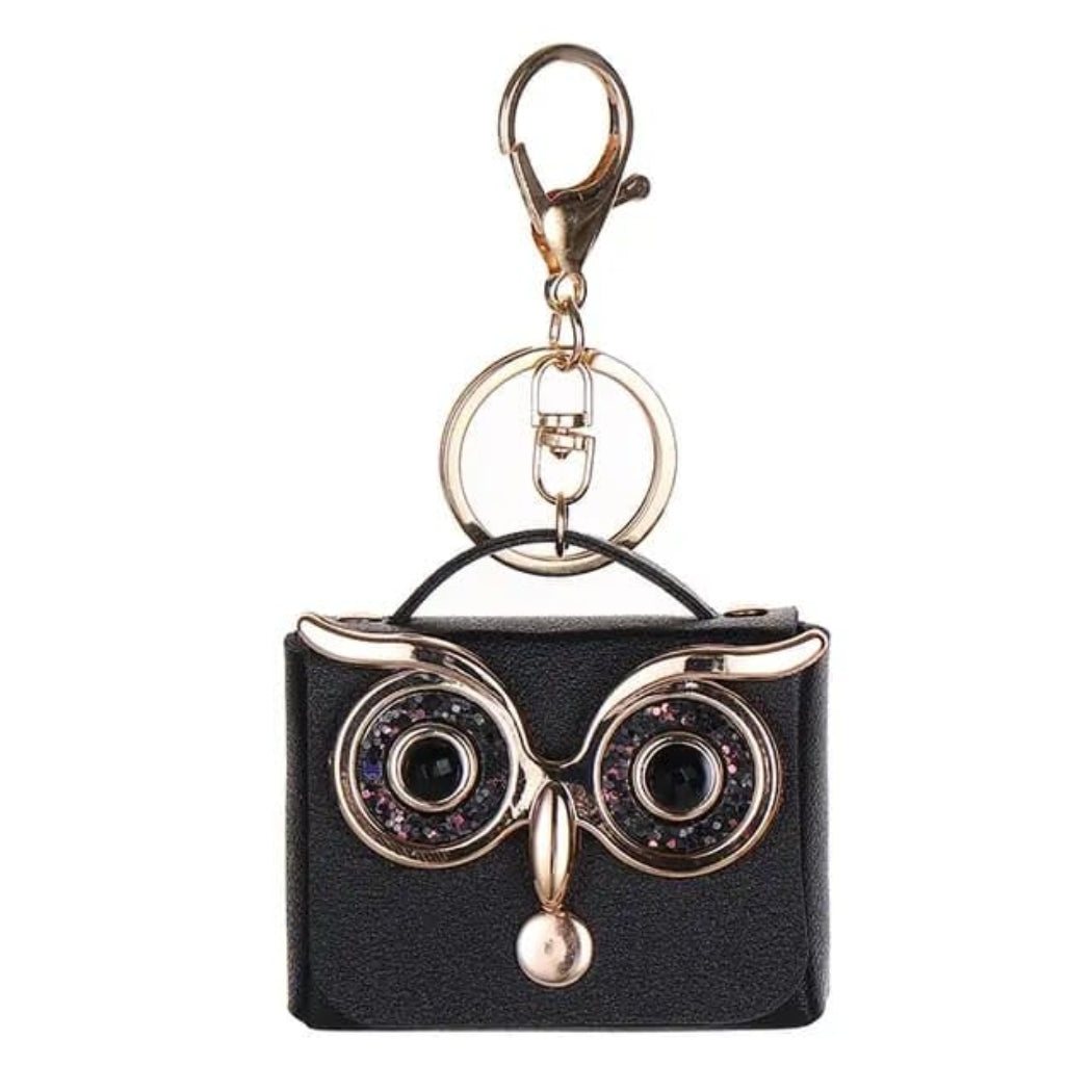 OwlEye Mini Coin Purse Keychain