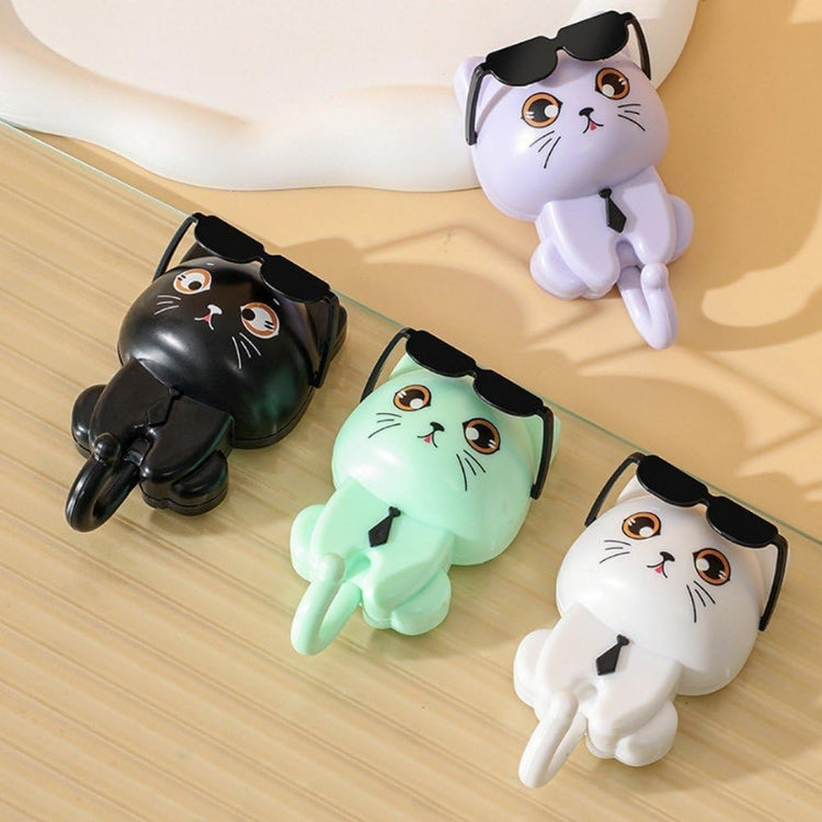 Multi-Purpose Cat Key Holder with Sunglasses Hook
