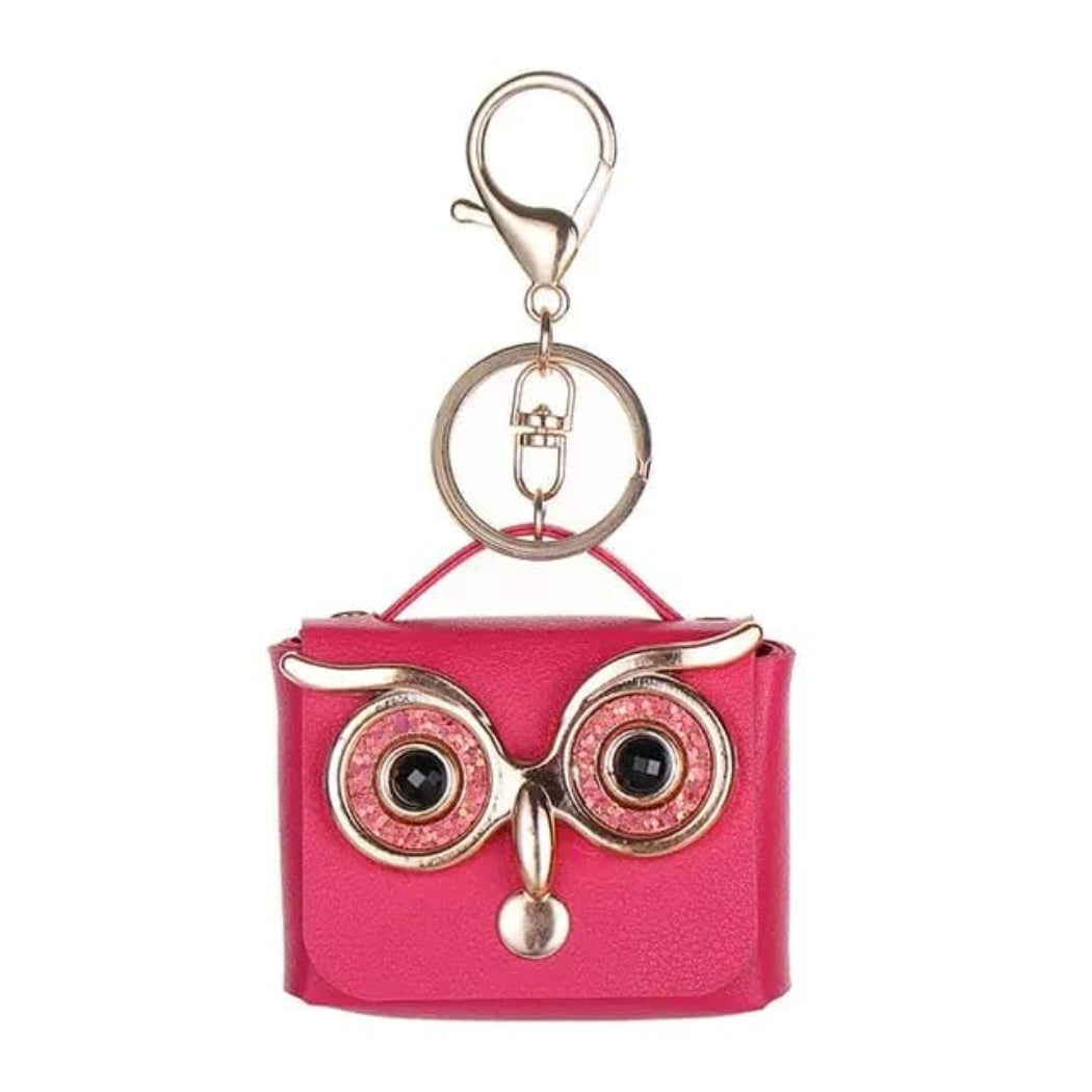 OwlEye Mini Coin Purse Keychain