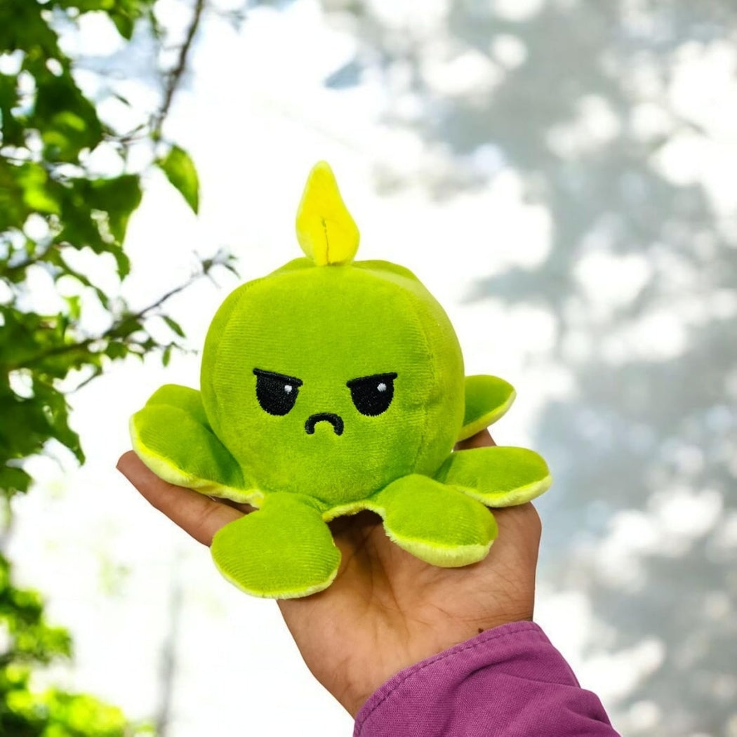 Reversible Octopus Mood Plush Toy