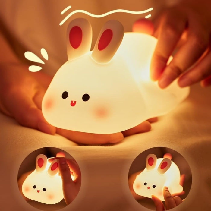 Cute Rabbit Silicone Touch Lamp
