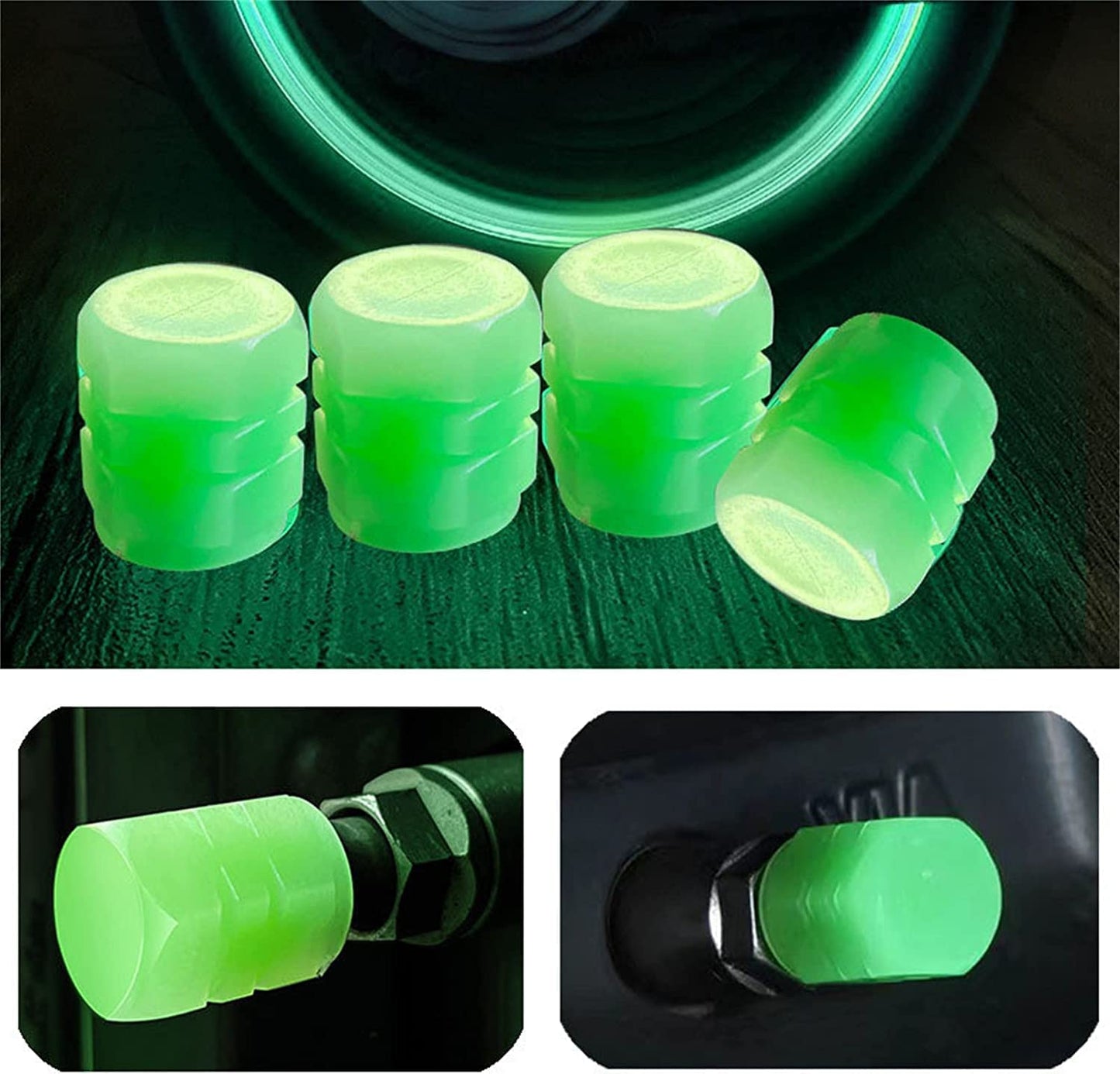 WHP™ – Plastic Tyre Valve Cap for Car (Cylinder) (PACK OF 4)