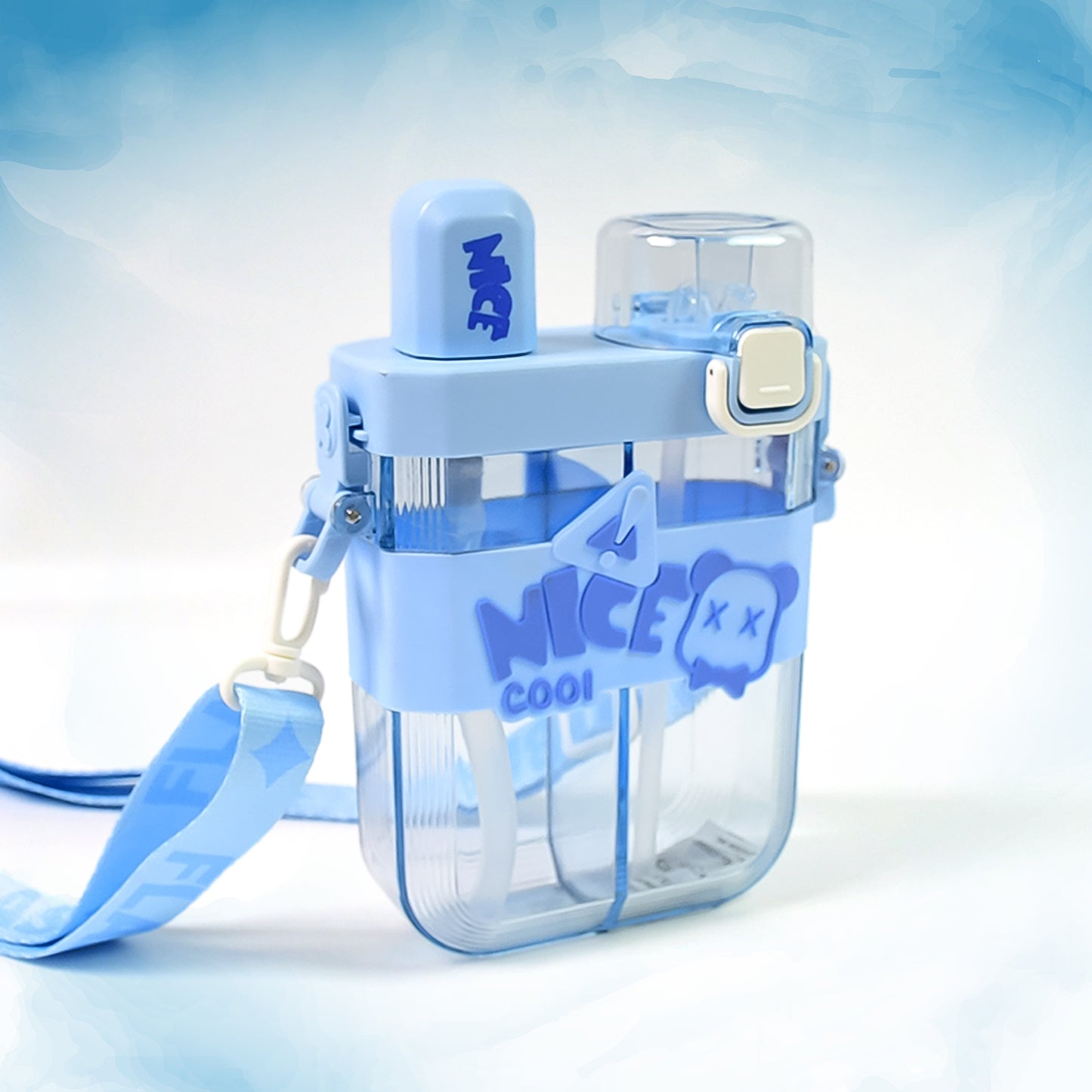 WHP ™ – Dual Compartment Water Bottle With Straw