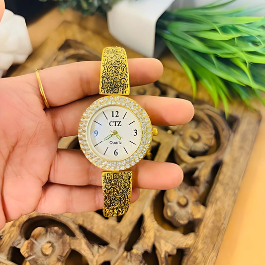 Gold-Tone Watch Rakhi