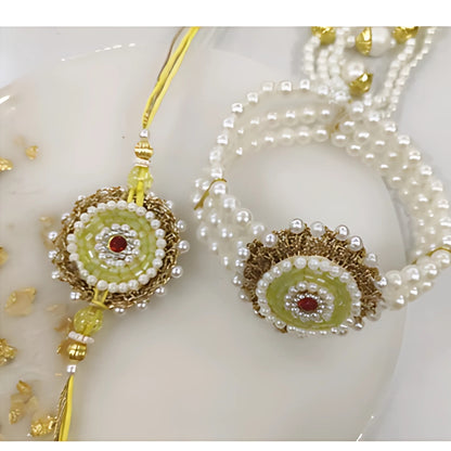 Royal Pearl Rakhi Pair
