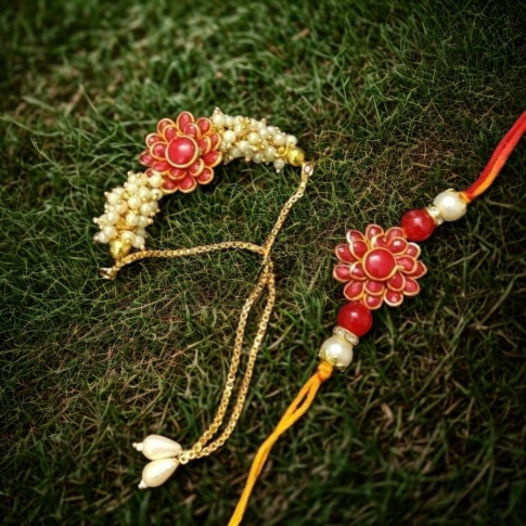 Blossom Bond Rakhi Pair (Set of 2)