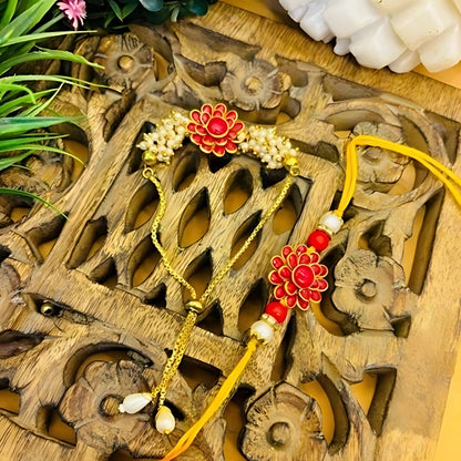 Blossom Bond Rakhi Pair (Set of 2)