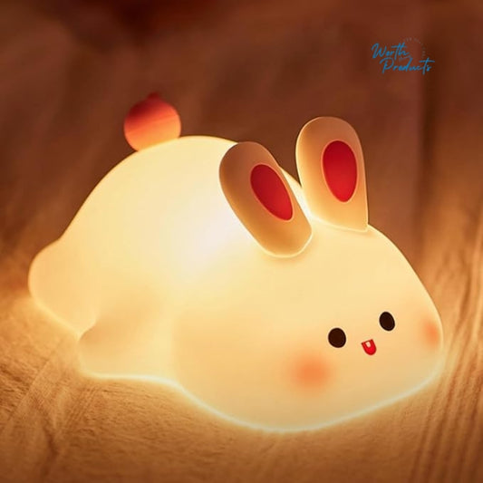 Cute Rabbit Silicone Touch Lamp