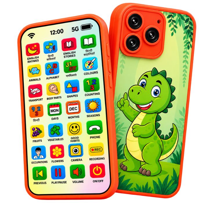 Rechargeable Educational Toy Phone for Kids with 28 Learning Functions