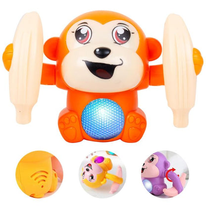 Tumbling Monkey Toy for Kids with LED Lights