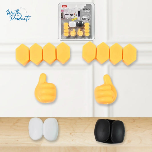 WHP™ – Self Adhesive Desktop Cable Organizer (6 Pcs Set)
