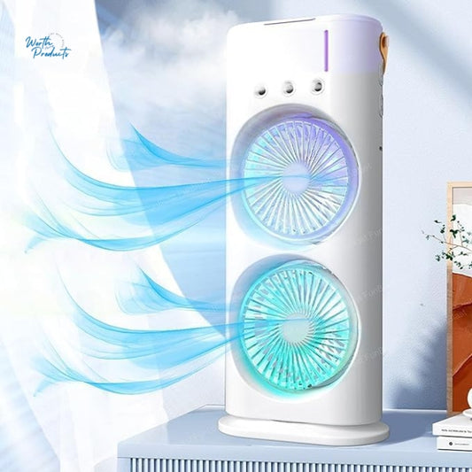 Rechargeable Double-Ended Spray Cooling Fan