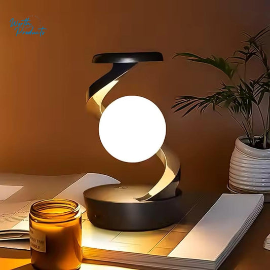 RGB Rotating Moon Levitation Table Lamp