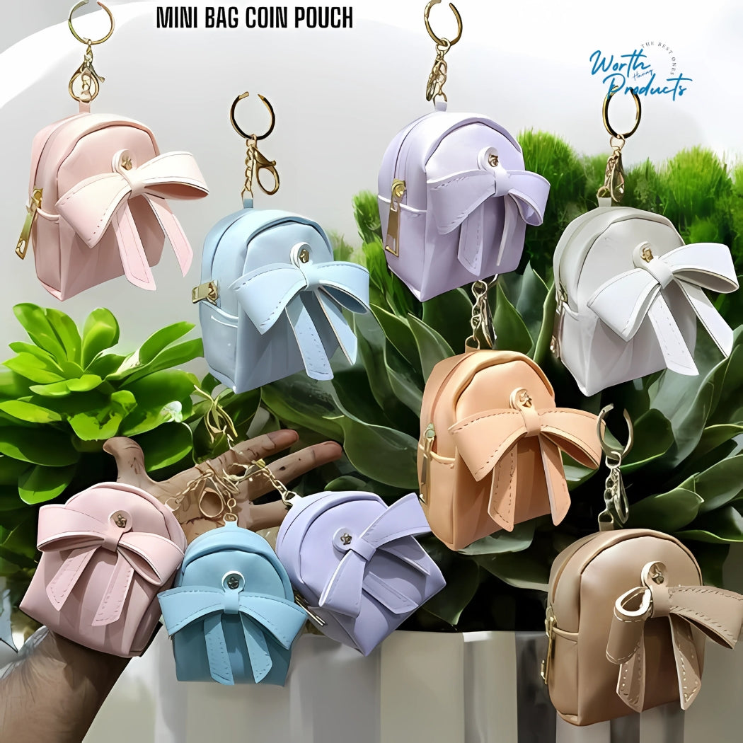 Mini Bag Coin Pouch Keychain