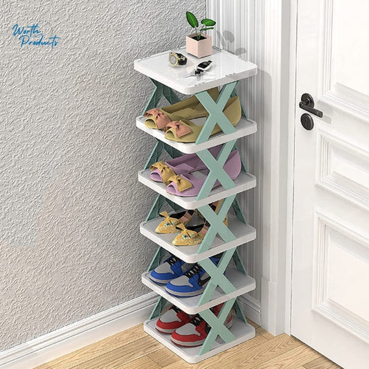 6 Layer Foldable Shoe Rack