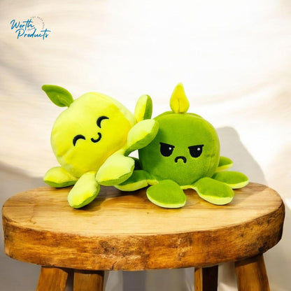 Reversible Octopus Mood Plush Toy