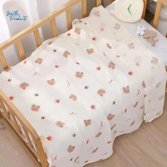 Soft Muslin Baby Bedsheet