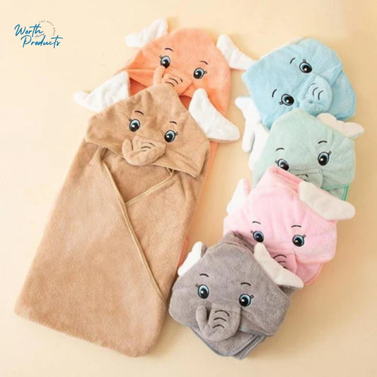 Soft Baby Blanket with Hood