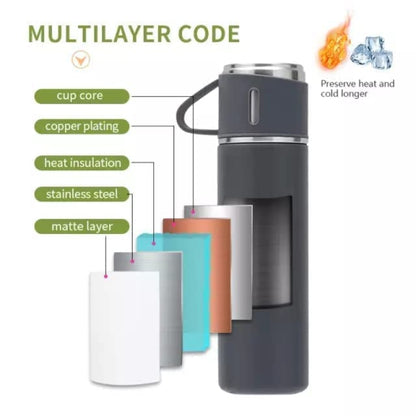 Stainless Steel Vaccum Flask Set