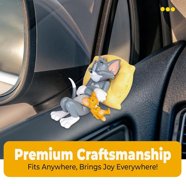 Sleeping Tom & Jerry Car Dashboard Figurine