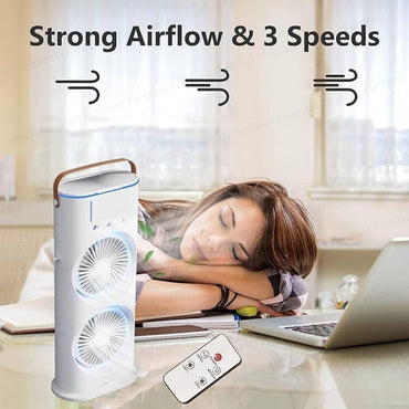 Rechargeable Double-Ended Spray Cooling Fan