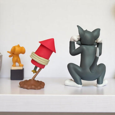 Tom & Jerry Cartoon Car Dashboard Fun Figurine