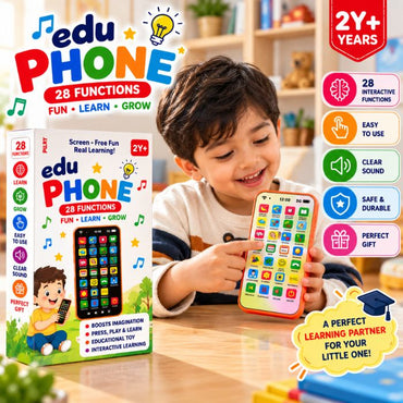 Rechargeable Educational Toy Phone for Kids with 28 Learning Functions