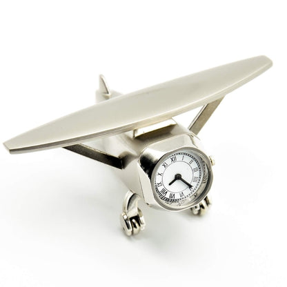 Airplane Table Clock Showpiece