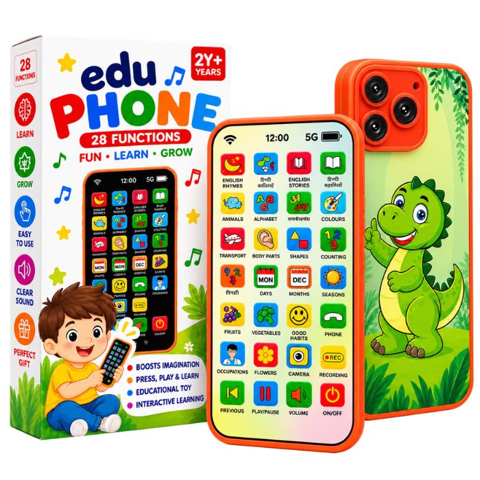 Rechargeable Educational Toy Phone for Kids with 28 Learning Functions