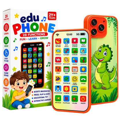 Rechargeable Educational Toy Phone for Kids with 28 Learning Functions