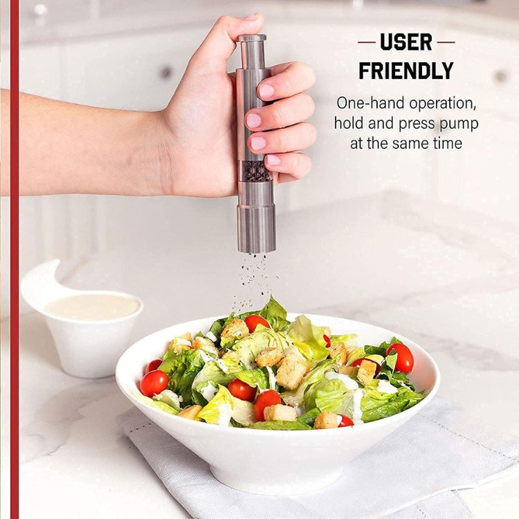 WHP™ – Stainless Steel Thumb Presser Salt And Pepper Grinder