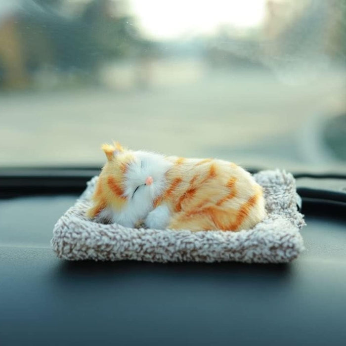 Cute Sleeping Cat Plush Toy